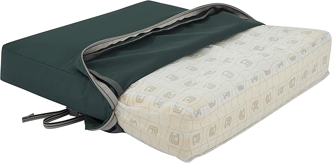 Classic Accessories Ravenna Water-Resistant Patio Lounge Chair/Loveseat Cushion, 25 x 27 x 5 Inch, Mallard Green