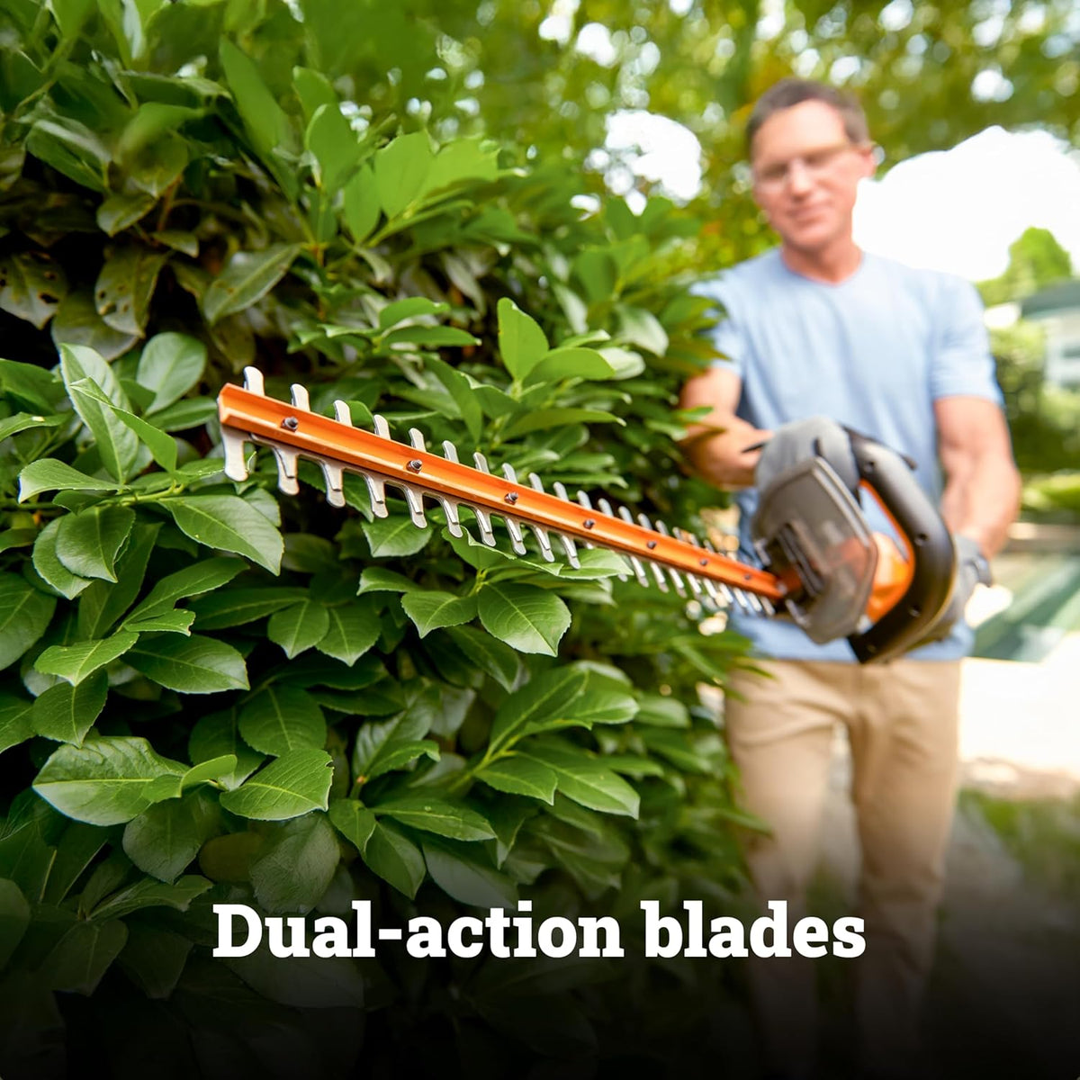 WORX WG261.9 22" 20V Cordless Hedge Trimmer, Battery & Charger Not Included