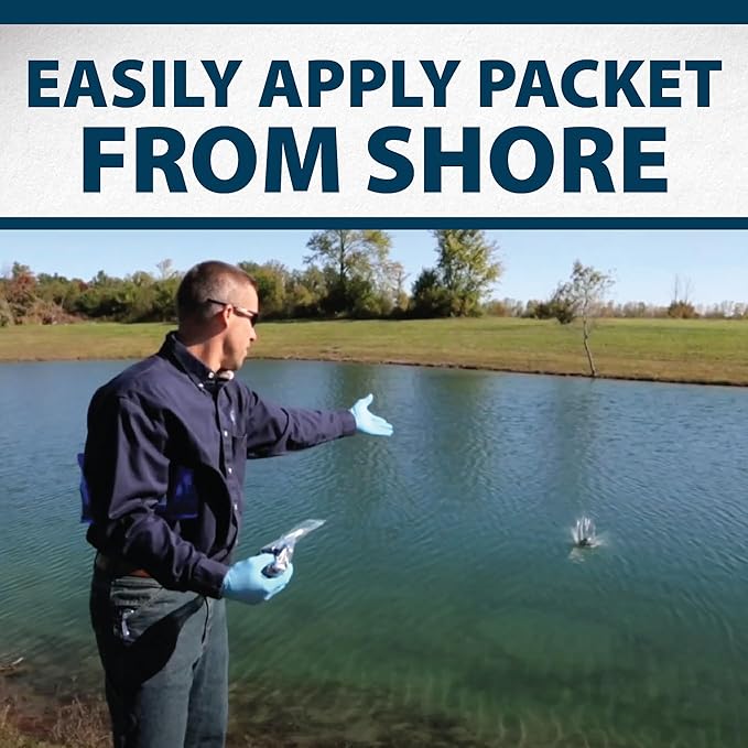 Airmax Pond Dye Packets Black DyeMond Colorant for Large Pond & Lake, Beneficial UV Blocking Color Concentrate, Maintain Clean & Clear Pond, Fish, Bird & Animal Safe, Easy Treatment, 2 Soluble Packets