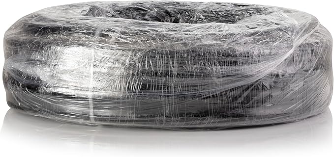 Alpine Corporation 100 Ft. PVC Tubing with 5/8" Inside Diameter for Ponds and Fountains, Black