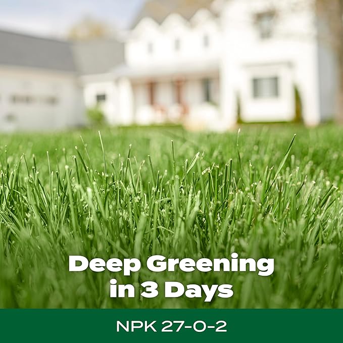 Scotts Green Max Lawn Food, Lawn Fertilizer Plus Iron Supplement for Greener Grass, 10,000 sq. ft., 33.33 lbs.