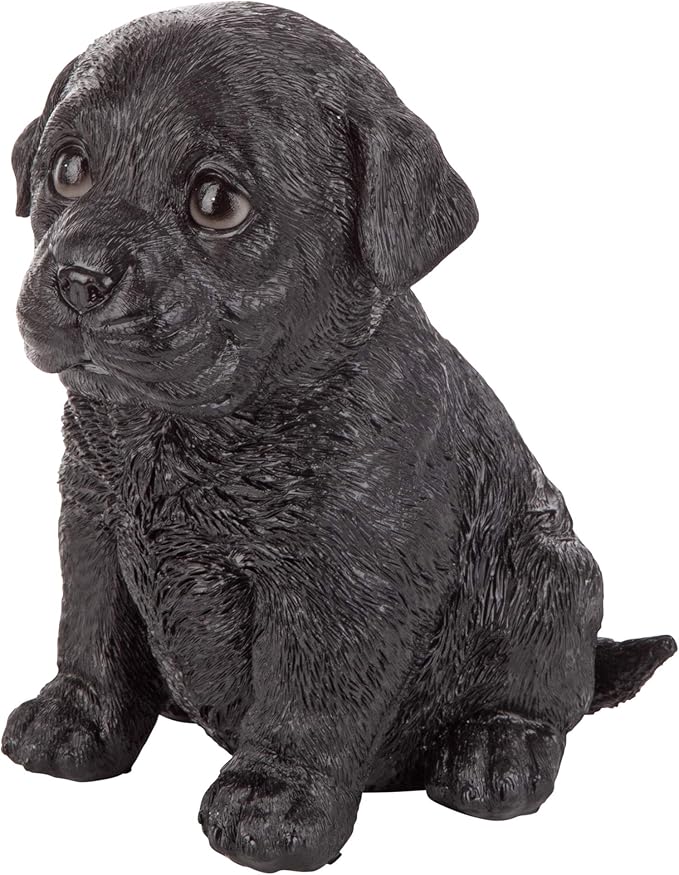 Design Toscano Black Lab Puppy Partner Collectible Dog Statue