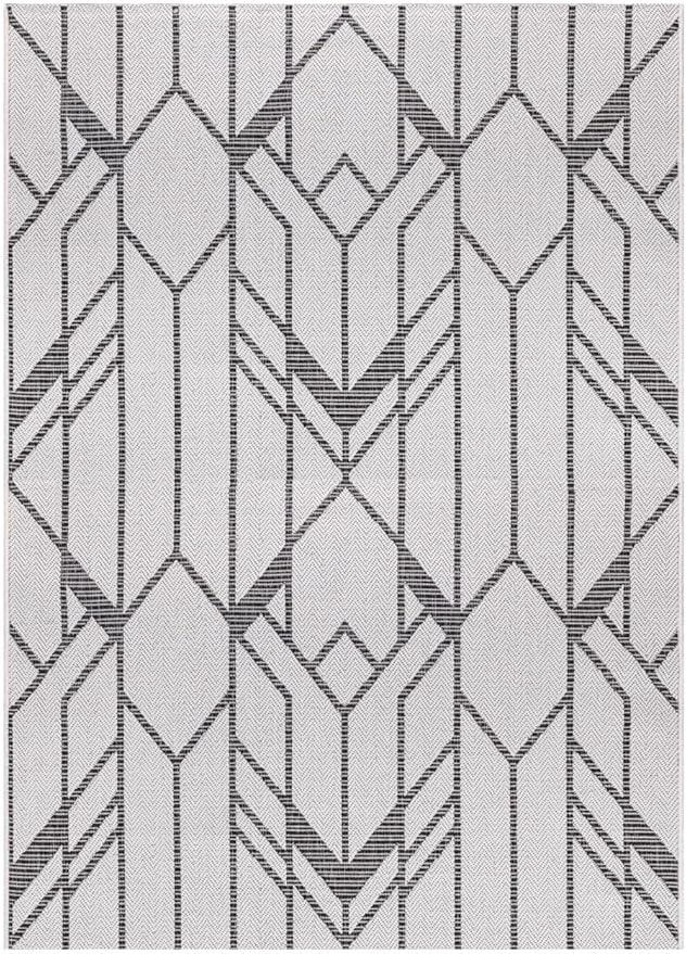 Keen Home Design Terrace Outdoor Area Rug - 4x6 Washable Indoor/Outdoor Rug for Patio, Kitchen, Balcony, Beach, Garden, Deck and Porch, Size: 3'10"x5'7"
