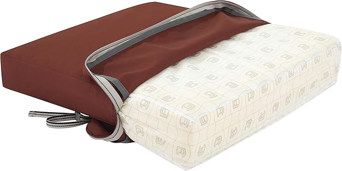 Classic Accessories Ravenna Water-Resistant Patio Lounge Chair/Loveseat Cushion, 25 x 27 x 5 Inch, Spice, rectangle Outdoor Seat Cushion