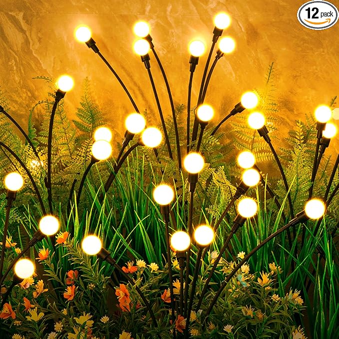 ASMAD Solar Lights Outdoor (12-Pack, 96 LEDs) - Thumbnail 3