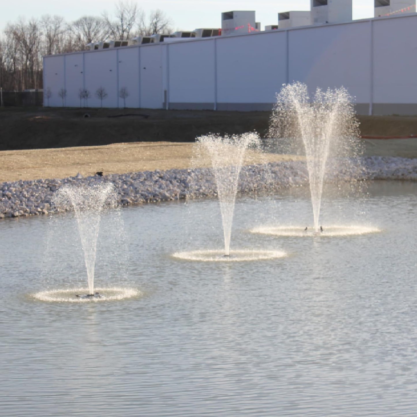 HALF OFF PONDS Floating Fountain – 1.5 HP Pond Aerator, 100' Cord – 12,500 GPH Water Pump – 11 Spray Patterns - Energy-Efficient - Color-Changing LED Lights, Large Ponds, Lakes & Water Gardens