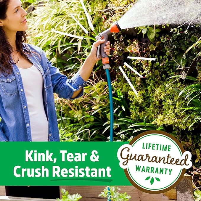 Back to the Roots Kink Resistant, BPA-Free Garden Hose, 50ft