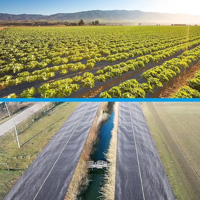 4ft x300ft Black Weed Barrier Landscape Premium Fabric-Heavy Duty Woven Ground Cloth with Superior Permeability Weed Control Convenient Design