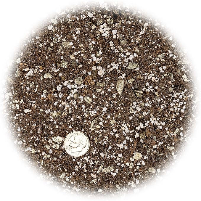 African Violets and Gesneriad Premium Soil Mix - Horticultural Perlite (25%) + Vermiculite (25%) + Sphagnum Peat Moss (50%) - Made in USA - (2 Quart Bag)