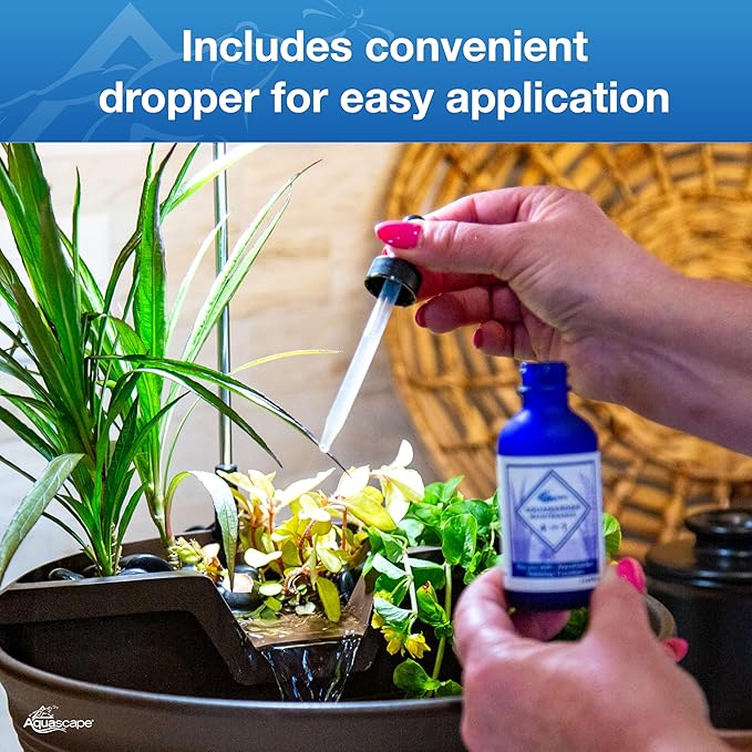 Aquascape AquaGarden Tabletop Fountain Maintenance Water Treatment, 4-in-1, 2 oz, 96097