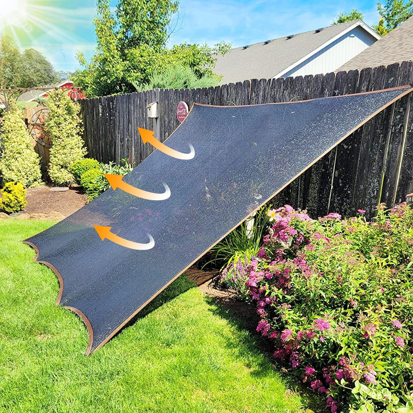 QLOFEI Shade Cloth - for Plants Greenhouse, 70% Sunblock Shade Sails -for Outdoor Garden Pergola Patio Lawn Sun Shade Cloths for Kennel Chicken Coop Easier to Hang Plant Shade Net Cover